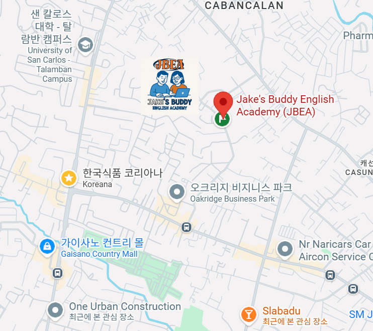 JBEA 학원 위치 지도